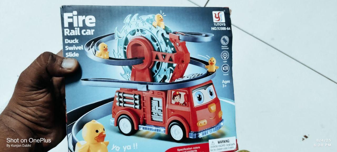 Fire Truck with Climbing Duck & Siren Sounds