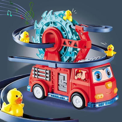Fire Truck with Climbing Duck & Siren Sounds